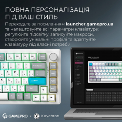 Бездротова механічна клавіатура GamePro Asgard Yord (MK266WH) - Картинка 11