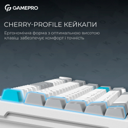 Бездротова механічна клавіатура GamePro Asgard Yord (MK266WH) - Картинка 13