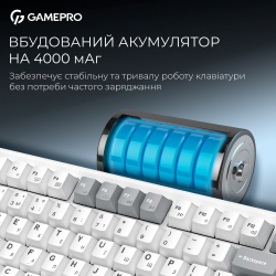 Бездротова механічна клавіатура GamePro Asgard Yord (MK266WH) - Картинка 14