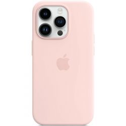 - Apple Silicone Case with MagSafe  Apple iPhone 14 Pro Chalk Pink (MPTH3)