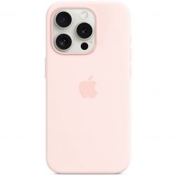 - Apple Silicone Case with MagSafe  Apple iPhone 15 Pro Light Pink (MT1F3)