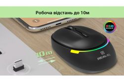 Миша бездротова REAL-EL RM-440 W Black - Картинка 13