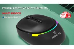 Миша бездротова REAL-EL RM-440 W Black - Картинка 15
