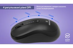 Миша бездротова REAL-EL RM-450 W Black - Картинка 12