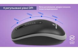 Миша бездротова REAL-EL RM-455 W Black - Картинка 16