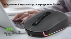 Мышь беспроводная REAL-EL RM-470W Dark Gray - Картинка 13