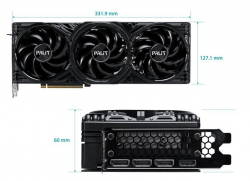 ���������� GF RTX 5080 16GB GDDR7 GamingPro OC V1 Palit (NE75080S19T2-GB2031Y)