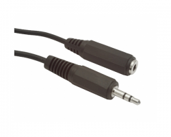 Аудио-кабель Cablexpert CCA-423; 3.5mm stereo plug to 3.5mm stereo socket audio extension cable 1,5 м, стерео, Black