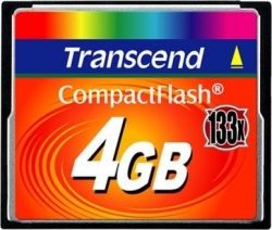 CompactFlash 4GB Transcend 133X (TS4GCF133)
