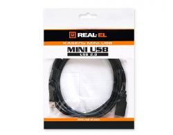  REAL-EL USB2.0 AM-mini B 1.8M  -  3