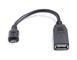 Кабель REAL-EL USB2.0 OTG 0.1M чорний - Картинка 2
