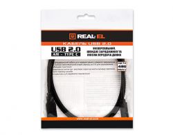  REAL-EL USB2.0 AM-Type C 1m,  -  3