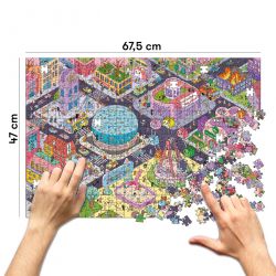 Пазл Orner Город счастливых кошек 1000 элементов - Картинка 4
