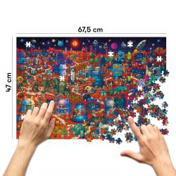 Пазл Orner Котогород на Марсе 1000 элементов - Картинка 4