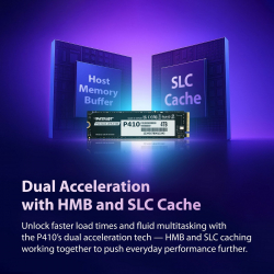 ���������� SSD 1TB Patriot P410 M.2 2280 PCIe NVMe 4.0 x4 TLC (P410P1TBM28H) - �������� 6