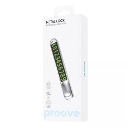  Proove Parking Number Plate Metal Lock Silver (AAPM00000006) -  2