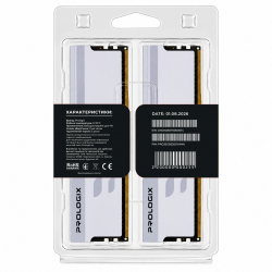 Модуль пам`ятi DDR4 2x16GB/3200 Prologix Onyx White (PRO32GB3200YW4K) - Картинка 5