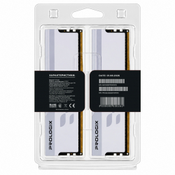 Модуль пам`ятi DDR4 2x16GB/3200 Prologix Onyx White RGB (PRO32GB3200YWR4K) - Картинка 5