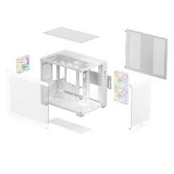 ������ DeepCool CG330 3F White (R-CG330-WHNGM3-G) ��� �� - �������� 3