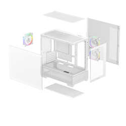 ������ DeepCool CG380 3F White (R-CG380-WHAGM3-G) ��� �� - �������� 3