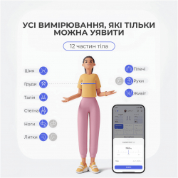 Розумна вимірювальна рулетка RENPHO Smart Tape Measure (R-Y002-BK) - Картинка 6