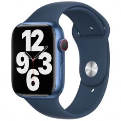 Ремешок Apple Sport Band для Apple Watch 45mm Abyss Blue (MKUW3) - Картинка 4