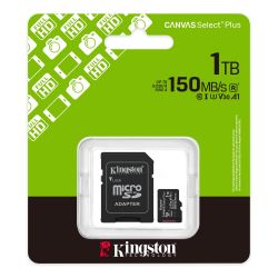 Карта пам'яті Карта пам`яті MicroSDXC 1TB UHS-I Class 10 Kingston Canvas Select Plus R150MB/s + SD адаптер (SDCS3/1TB) - Картинка 3