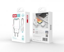 Мережевий зарядний пристрій XO L78 (2USBх2.4A) White (L78-M-WH) + кабель microUSB - Картинка 4