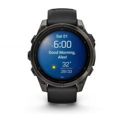�����-���� Garmin Fenix 8 47mm AMOLED Sapphire Carbon Gray DLC Titanium with Black Silicone (010-02904-29) - �������� 9