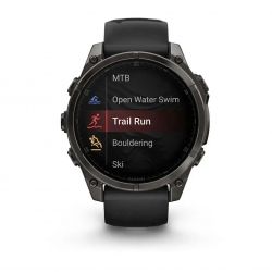 �����-���� Garmin Fenix 8 47mm AMOLED Sapphire Carbon Gray DLC Titanium with Black Silicone (010-02904-29) - �������� 6