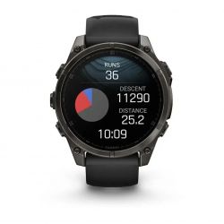 �����-���� Garmin Fenix 8 47mm AMOLED Sapphire Carbon Gray DLC Titanium with Black Silicone (010-02904-29) - �������� 8