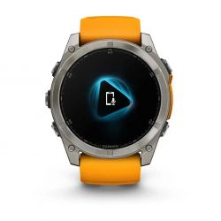 �����-���� Garmin Fenix 8 51mm AMOLED Sapphire Graphite DLC Titanium with Spark Orange Silicone (010-02905-53) - �������� 10