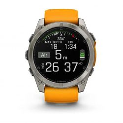 �����-���� Garmin Fenix 8 51mm AMOLED Sapphire Graphite DLC Titanium with Spark Orange Silicone (010-02905-53) - �������� 7
