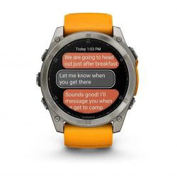 �����-���� Garmin Fenix 8 51mm AMOLED Sapphire Graphite DLC Titanium with Spark Orange Silicone (010-02905-53) - �������� 9