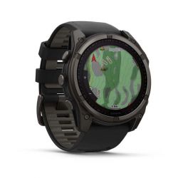 �����-�������� Garmin Fenix 8 51mm Sapphire Solar Carbon Gray DLC Titanium with Black Silicone (010-02907-70) - �������� 3