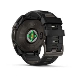 �����-�������� Garmin Fenix 8 51mm Sapphire Solar Carbon Gray DLC Titanium with Black Silicone (010-02907-70) - �������� 5