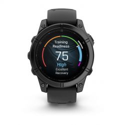 �����-�������� Garmin Fenix E 47mm AMOLED Slate Gray Steel with Black Silicone Band (010-03025-13) - �������� 3