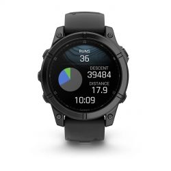 �����-�������� Garmin Fenix E 47mm AMOLED Slate Gray Steel with Black Silicone Band (010-03025-13) - �������� 4