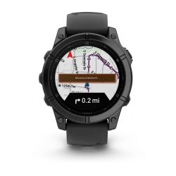 �����-�������� Garmin Fenix E 47mm AMOLED Slate Gray Steel with Black Silicone Band (010-03025-13) - �������� 9