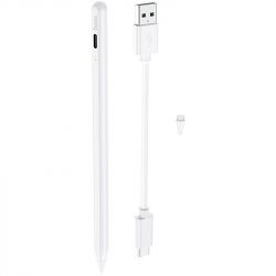 ������ Hoco GM102 Smooth series active anti-mistake touch capacitive pen (iPad only) White (GM102W) - �������� 2