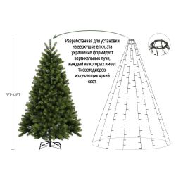 ���������� ������� ColorWay (CW-G-98L71CU) 98LED, 7x1.5�, 8 �������, ������ ���� USB - �������� 9