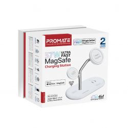 Беспроводное зарядное устройство Promate Synergy-Pro MagSafe 57W White - Картинка 9
