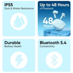 Bluetooth-��������� Realme Buds T200X Frost Blue_EU - �������� 6