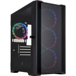 Корпус 1stPlayer T4-G-BK-4FS7 Black - Картинка 2