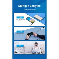 Кабель Vention USB Type-C - USB Type-C (M/M), 1.5 м, Grey (TANHG) - Картинка 9