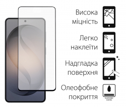 Защитное стекло Dengos для Samsung Galaxy S26 Plus SM-S946 Black Full Glue (TGFG-443) - Картинка 2