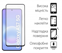 ������� ���� Dengos SuperD ��� Samsung Galaxy A57 SM-A576/A37 SM-A376 Black Full Glue (TGFG-SD-09) - �������� 2