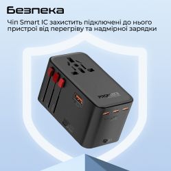   Promate TripMate-GaN160 160W Black -  7