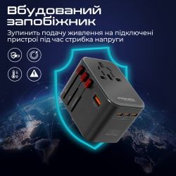 Зарядное устройство Promate TripMate-GaN75 75W Black - Картинка 8