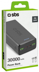 ������������� ��������� ������� SBS 30000 mAh 20W Black (TTBB30000PD20K) - �������� 10